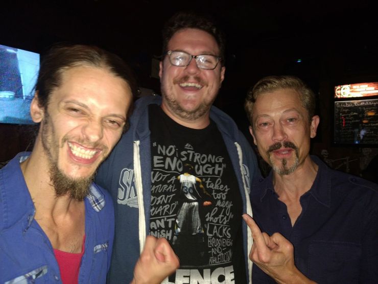 2017-11-18. Adam Zastrow (Facebook) - Adam Zastrow, Cameron Britton, and Jack Erdie