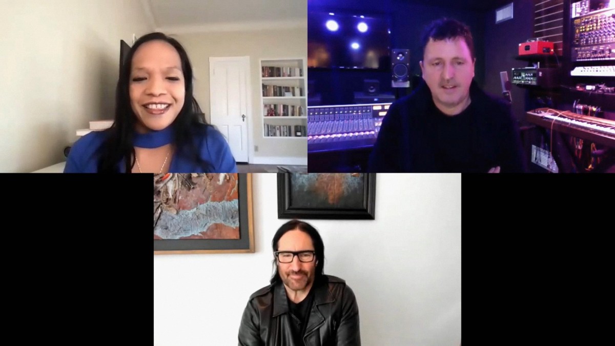 SBIFF 2021: Variety Artisan Award. Trent Reznor, Atticus Ross, Donald Graham Burt, and Jan&nbsp;Pascale